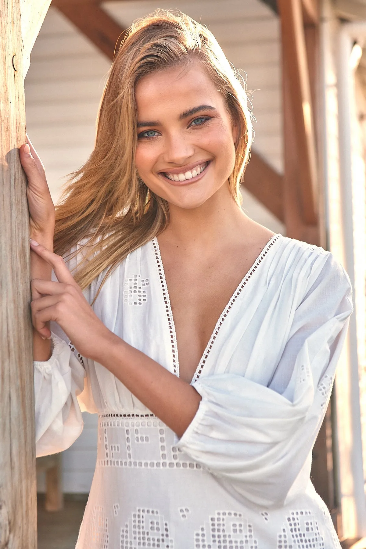 Tea Mini Dress - White