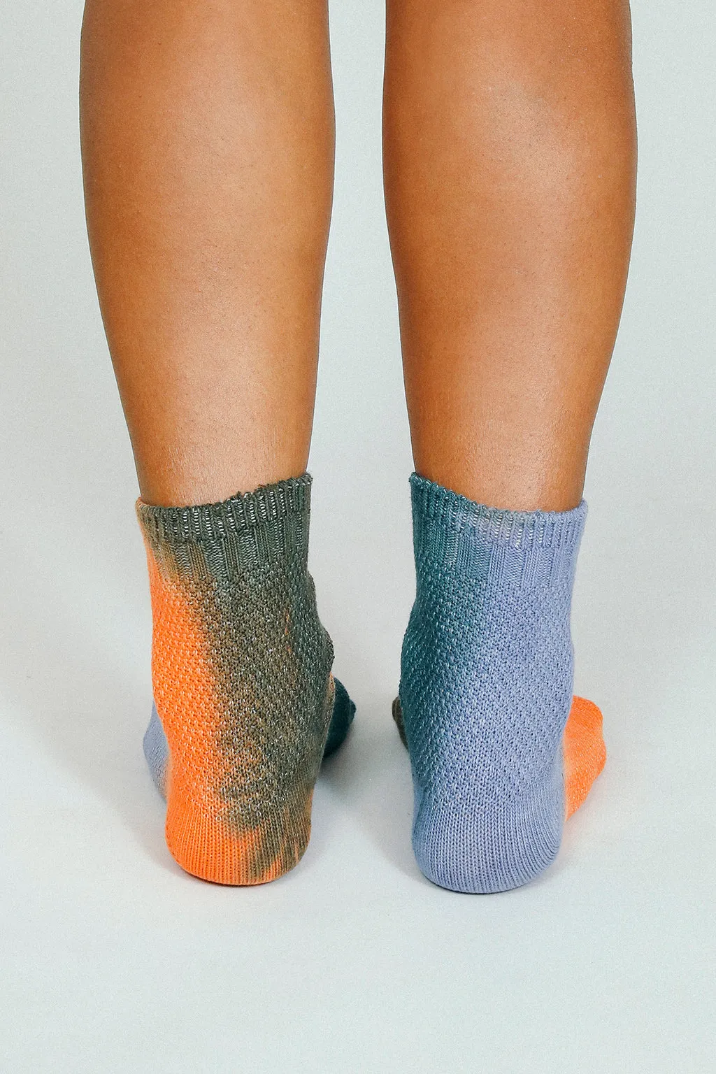 Thermal Tie Dye Knit Ankle Sock