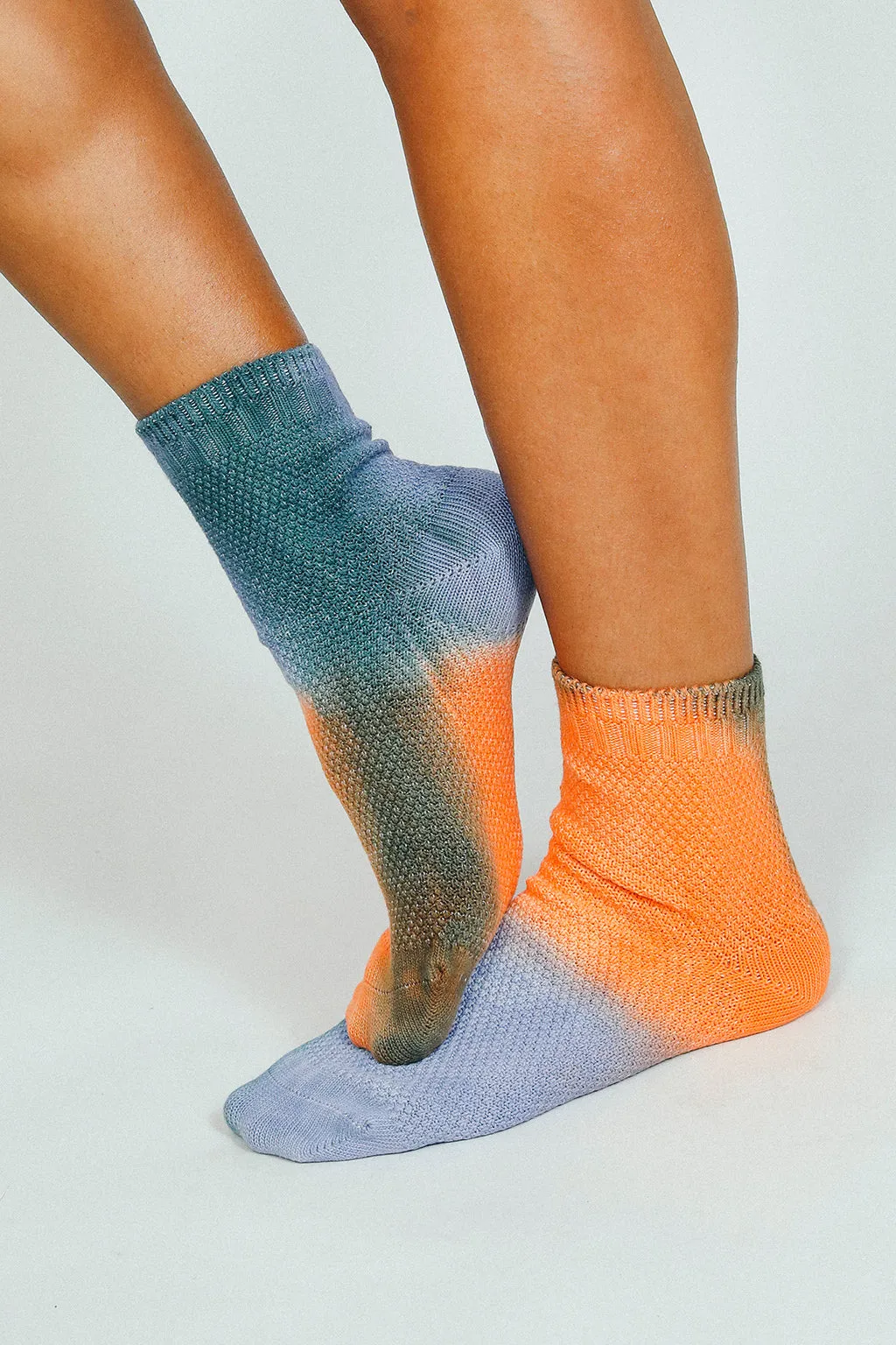 Thermal Tie Dye Knit Ankle Sock