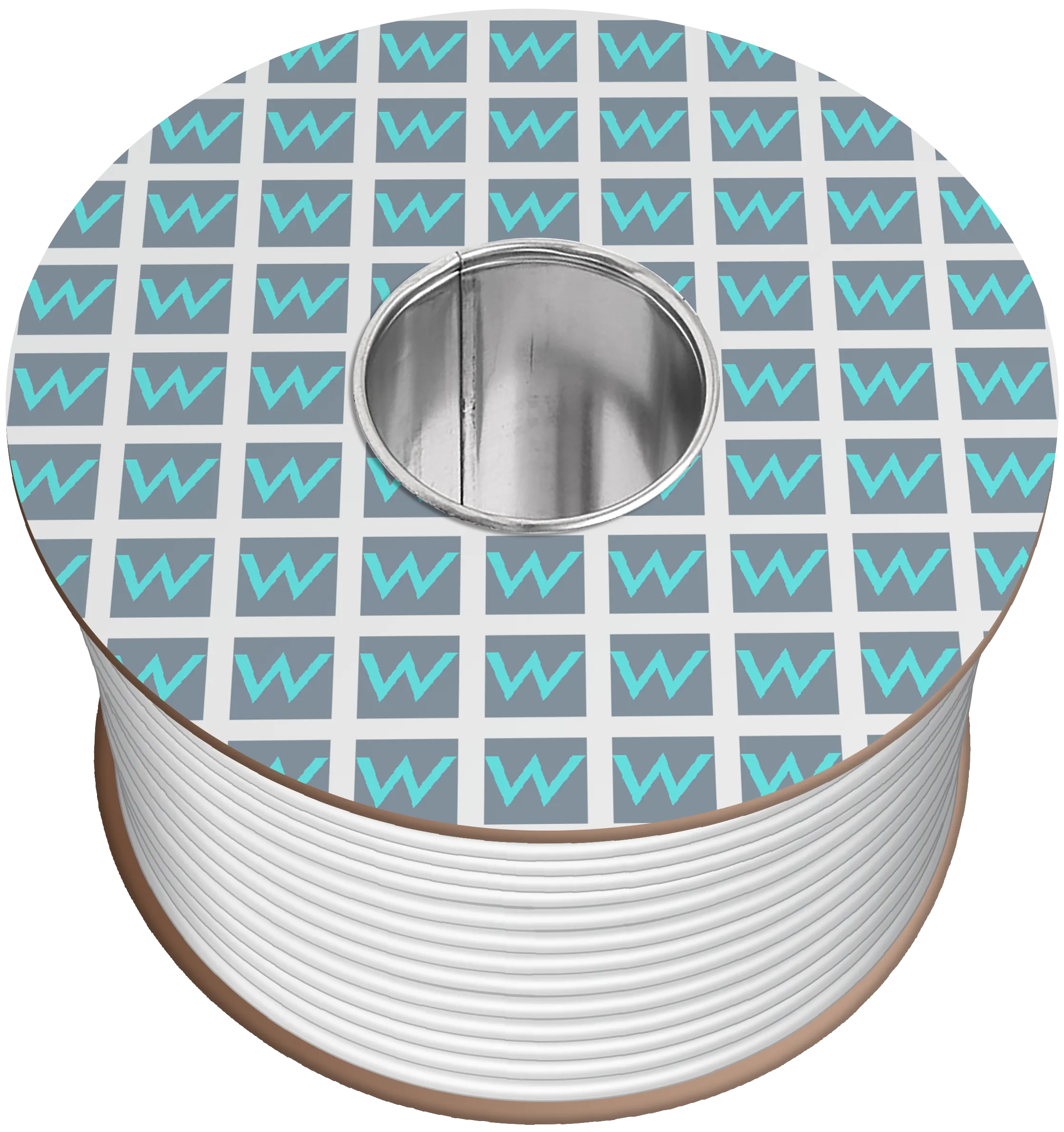 Time 2183Y 3 Core Round Flexible 0.75mm White Cable - 100M