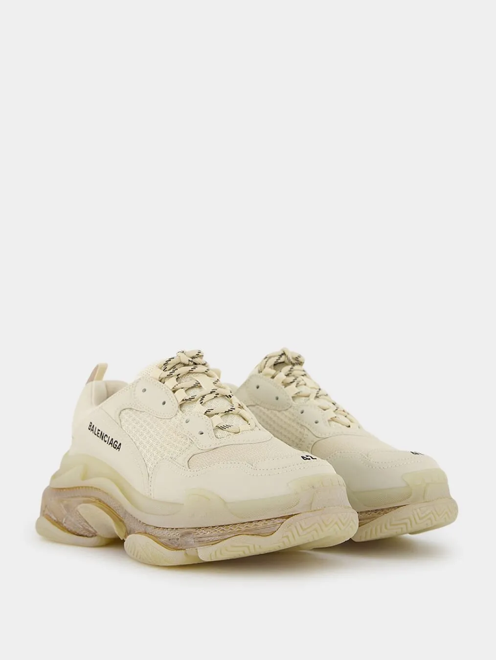 Triple S Clear-Sole Low-Top Sneakers