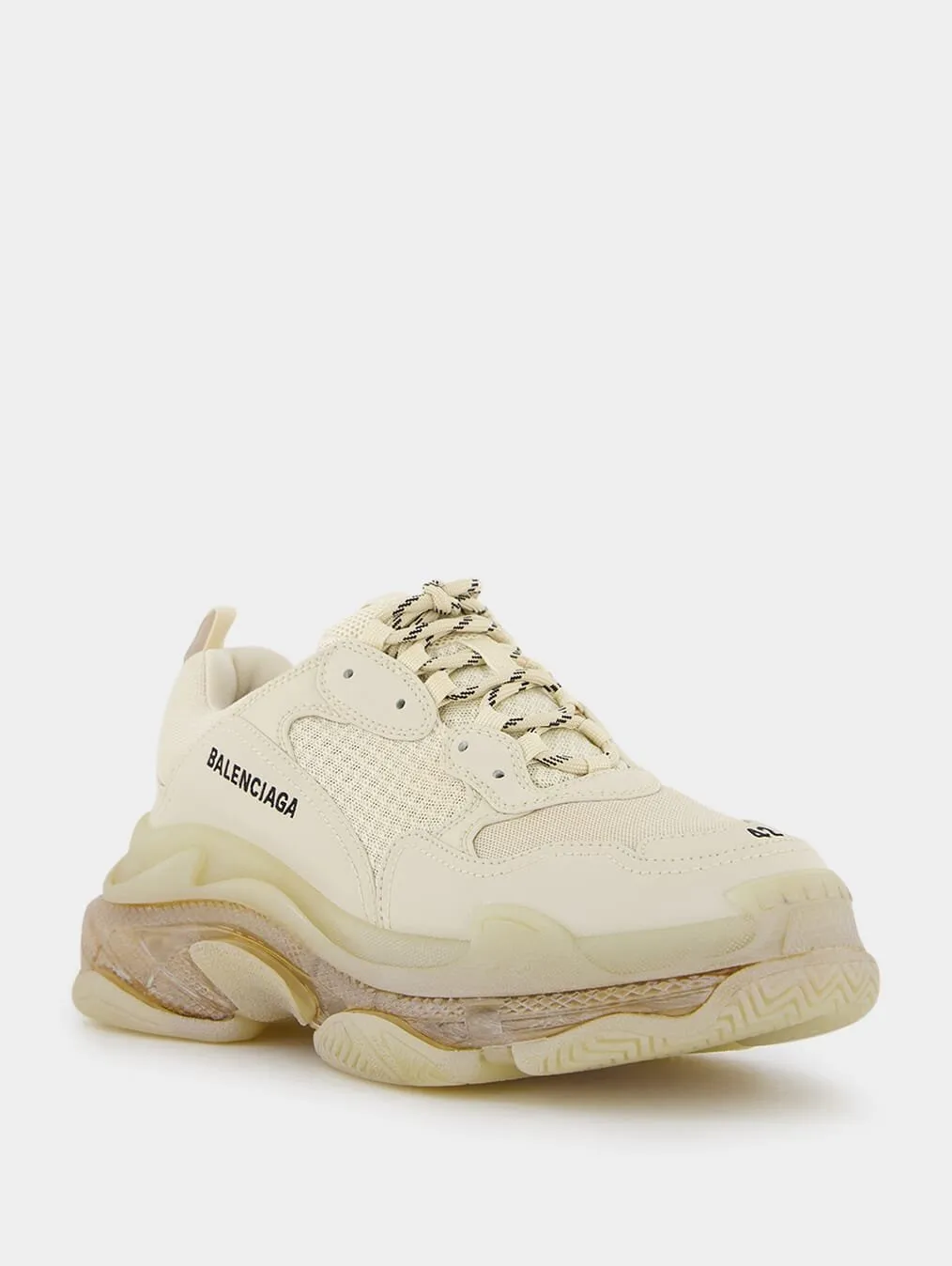 Triple S Clear-Sole Low-Top Sneakers