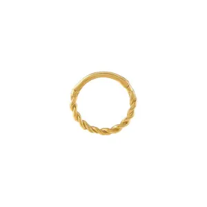 Twisted Cartilage Huggie Earring 14K