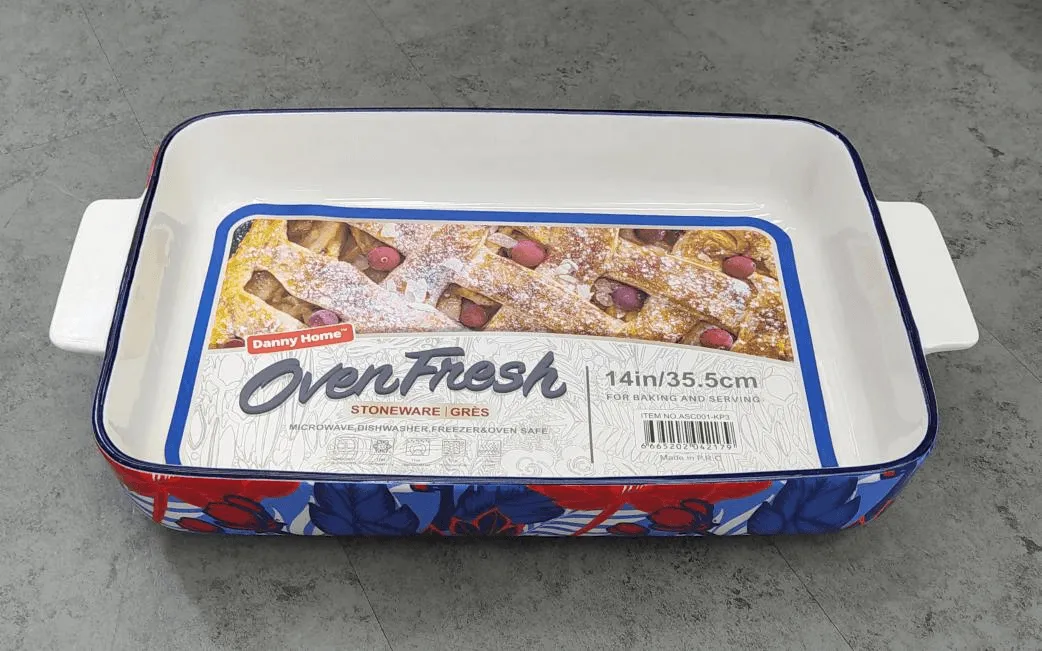 Vibrant Ceramic Bakeware with Handles