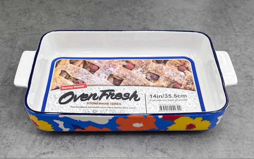 Vibrant Ceramic Bakeware with Handles