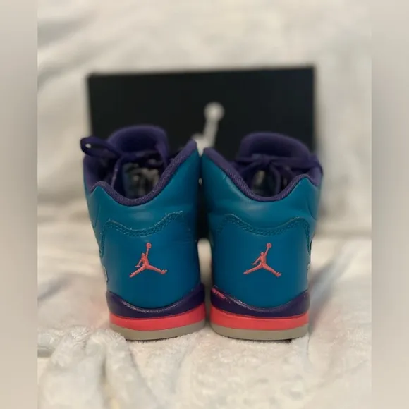 Vintage Kids Nike™ Air Jordan 5 V Retro (TD) Tropical Teal White Digital Pink