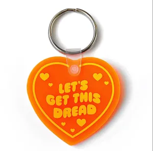 Vinyl Heart Dread Keychain
