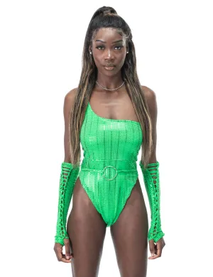 VIOLET LEOTARD - GREEN WITH ENVY