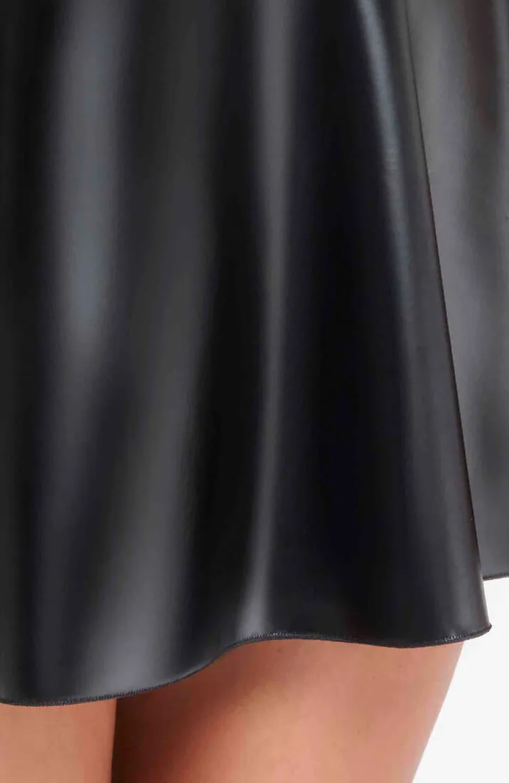 Wet look A-line dress - Pleasures Arising