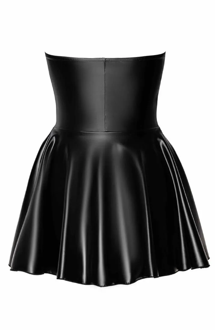 Wet look A-line dress - Pleasures Arising