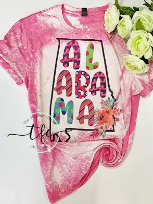 {Whimsy Alabama} distressed tee