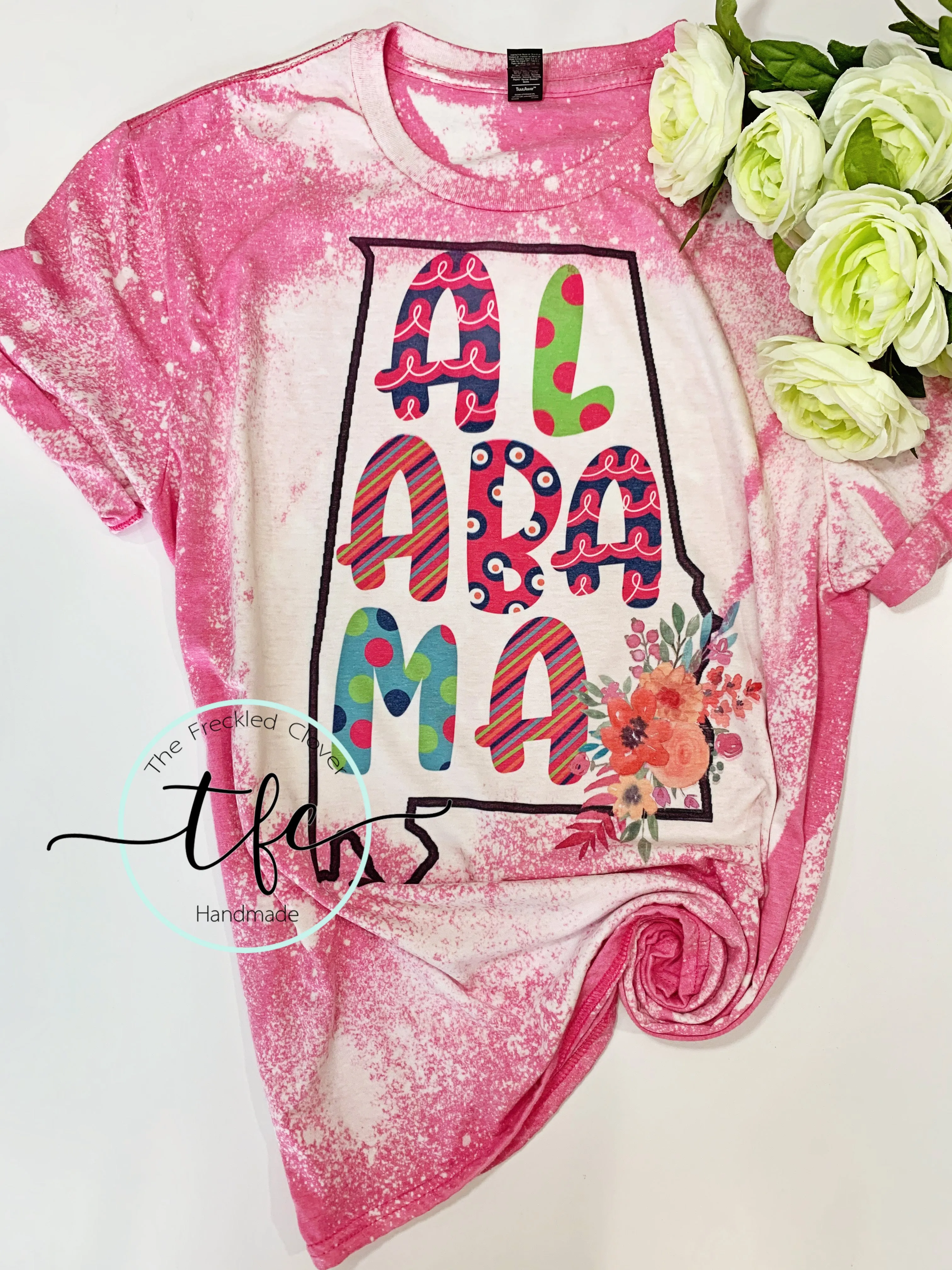 {Whimsy Alabama} distressed tee