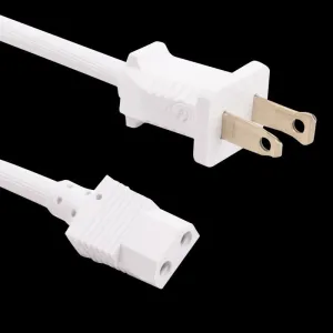 White Polarized 18/2 Builtin Hose Cord - 12'