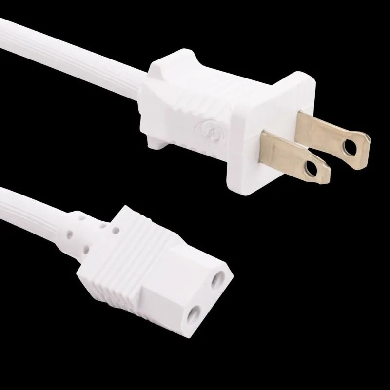 White Polarized 18/2 Builtin Hose Cord - 12'