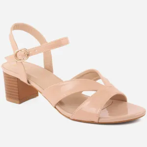 Women "ADA" Exclusive Stylish Glossy Block Heel Sandals