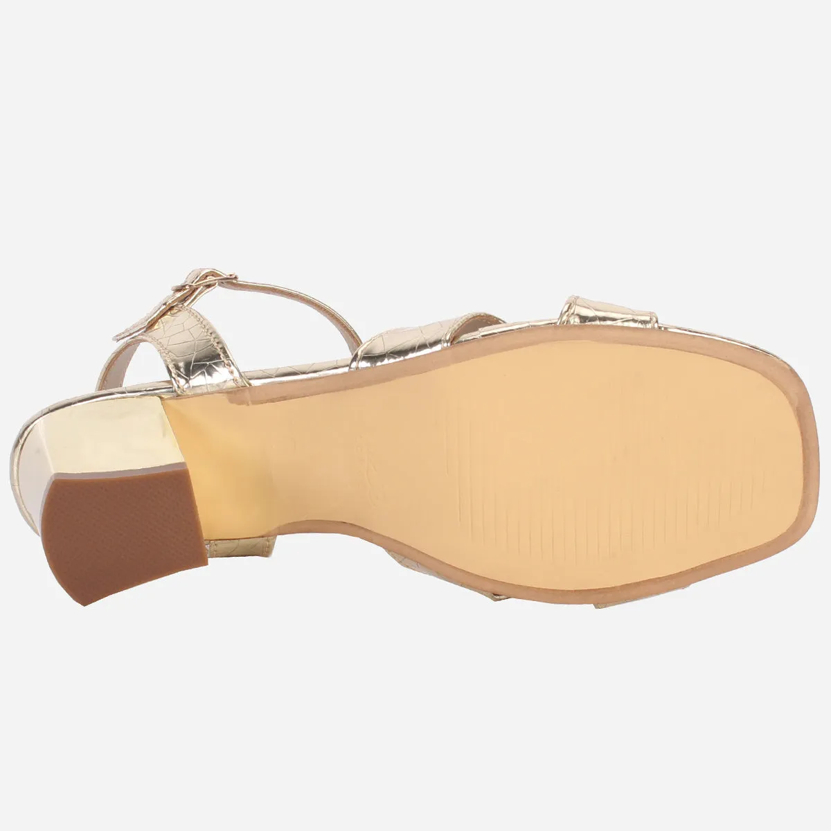 Women's "Qudsia" Shimmery Block Heeled Party Sandals