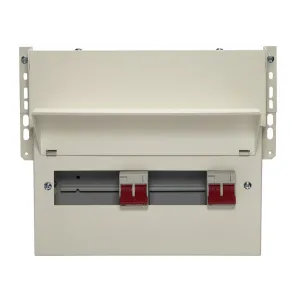 Wylex FALNMHIIX9DT 9 Way Dual Tariff Meter Cabinet   2x100A Main Switch, Flexible Configuration
