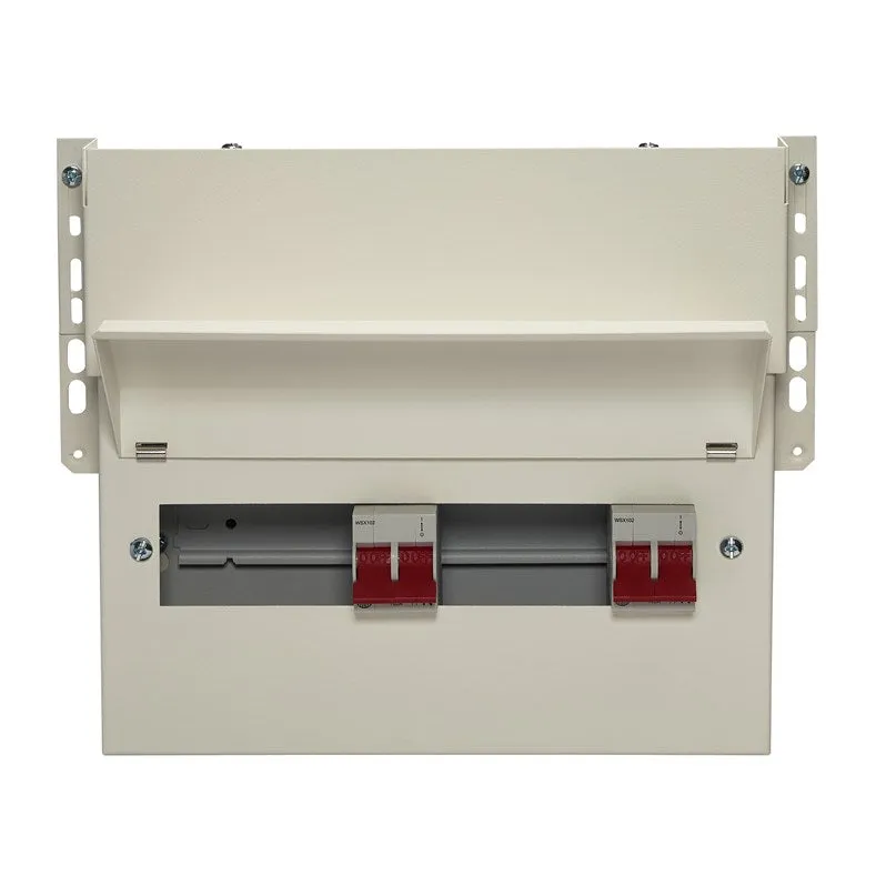 Wylex FALNMHIIX9DT 9 Way Dual Tariff Meter Cabinet   2x100A Main Switch, Flexible Configuration