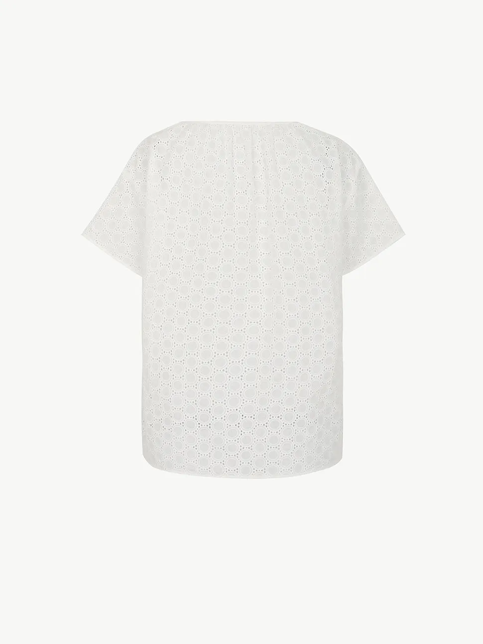 Yuri french eyelet top