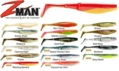 Zman 5 inch Scented Paddlerz Soft Plastic Lure